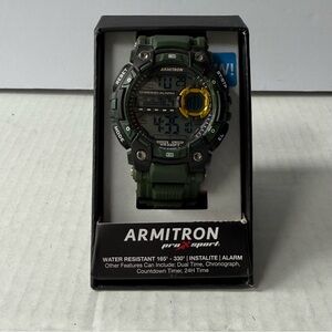 Armitron Sport Watch Water Resistant 165-330 Alarm Countdown Timer New